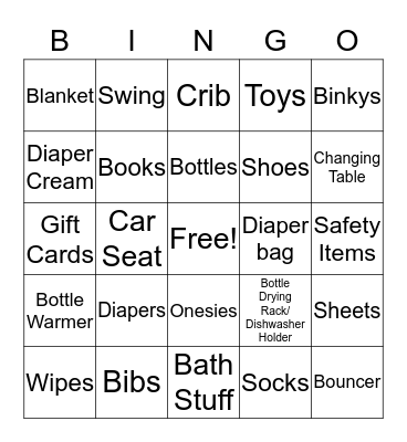 Baby Cash's Bingo  Bingo Card