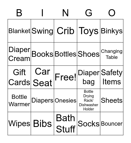Baby Cash's Bingo  Bingo Card