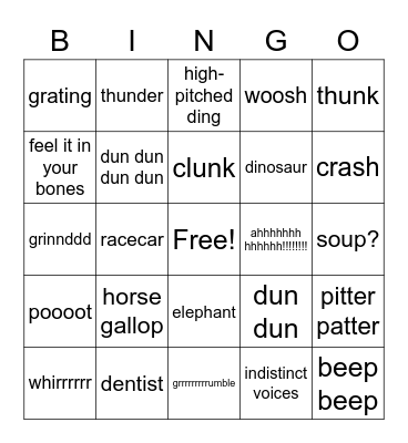 Construction Bingo Card