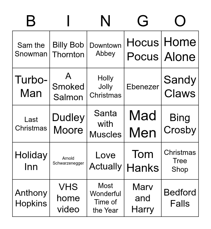 Holiday Trivia Bingo 2022 Bingo Card