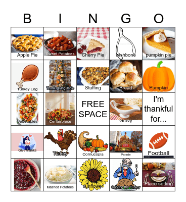 Thanksgiving Bingo!+ Bingo Card