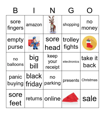 black friday  - el Bingo Card