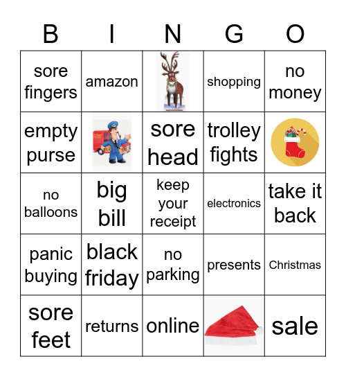 black friday  - el Bingo Card