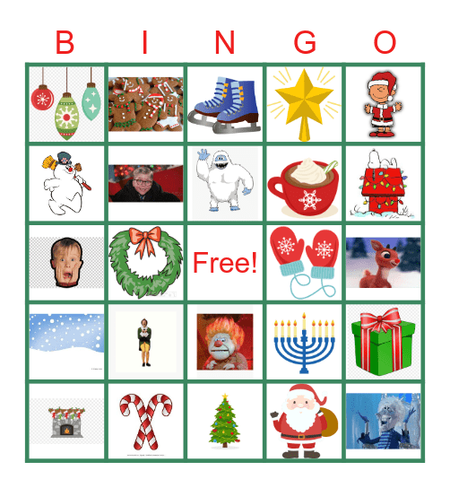Holiday BINGO! Bingo Card