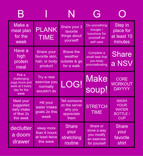 Dr Orchid Bingo Card