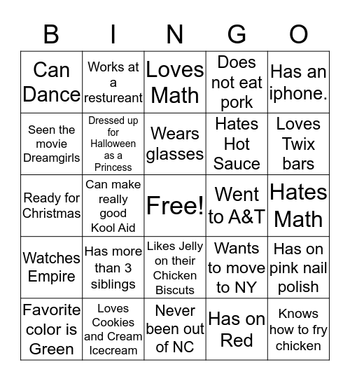 Beauty Within  Bingo Card