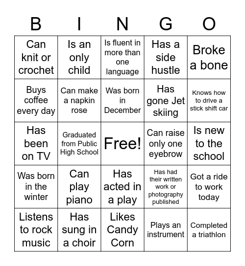 Co-Worker Bingo! Bingo Card