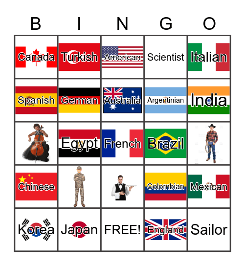 Unit 8: Entertainment Bingo Card