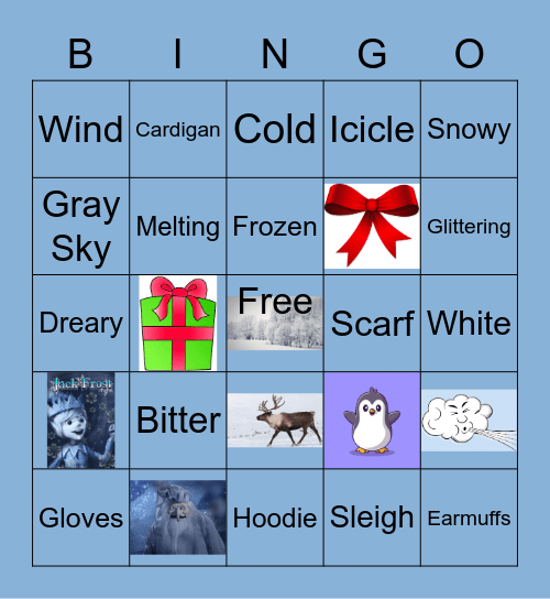 Winter Wonderland 2022 Bingo Card