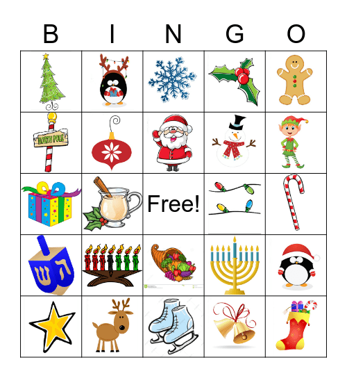 Holiday Bingo Card