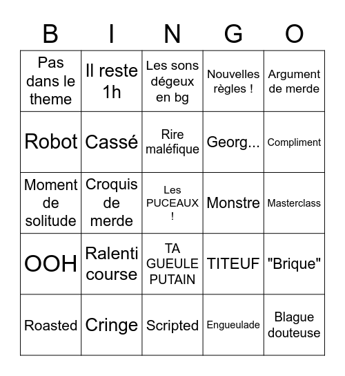 Legomaster Bingo Card