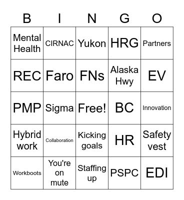 ESCSM All Staff BINGO-RAMA Bingo Card