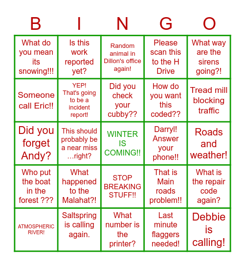 Emcon Bingo Card