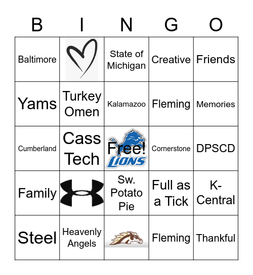 Turkey Day 2022 Bingo Card