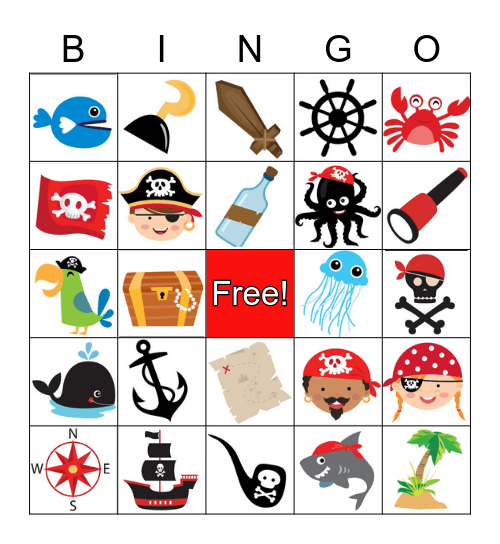 Pirate Bingo! Bingo Card