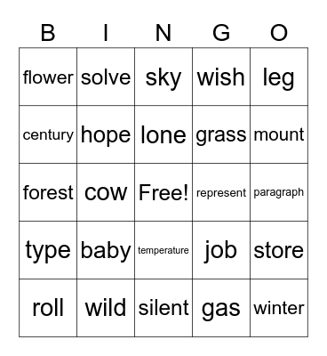 อิอิ Bingo Card