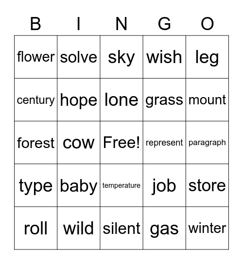 อิอิ Bingo Card