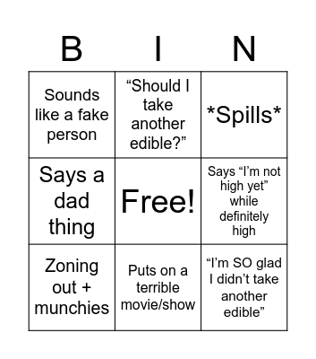 High Ben Bingo Card