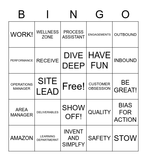 ICE BREAKER Bingo Card