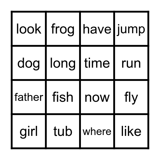 Vocabulary Volcano Review Bingo Card