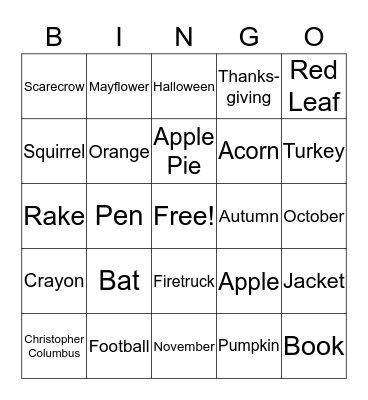 Inference Bingo  Bingo Card
