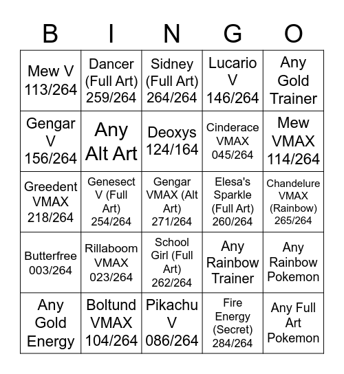 Fusion Strikes Bingo Bounty! Bingo Card