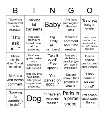 Thanksgiving in JMP Bingo Card