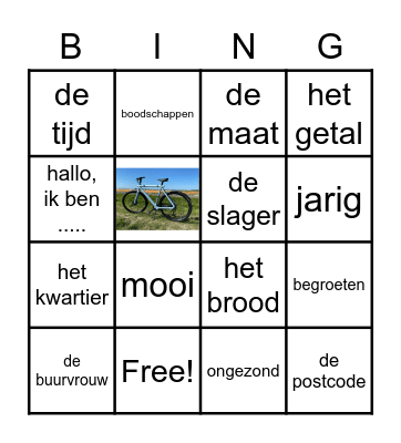 Hoofdstuk 1 t/m 5 Taal werkt beter Bingo Card