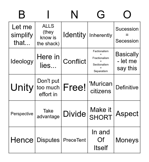 It's a Great Day for Bingo Card