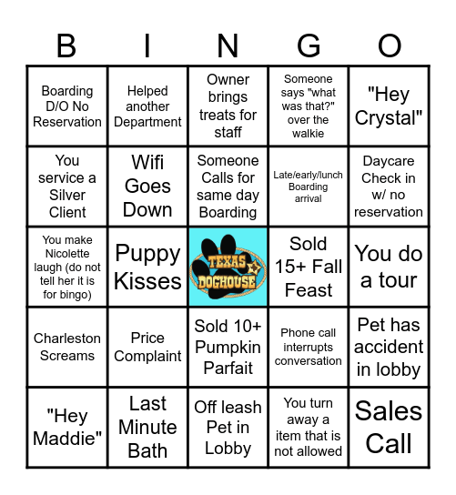 CSR Bingo Card