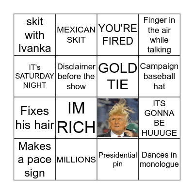 TRUMP CARD Bingo Card