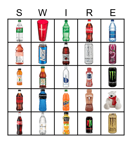 Coca-Cola Bingo Card