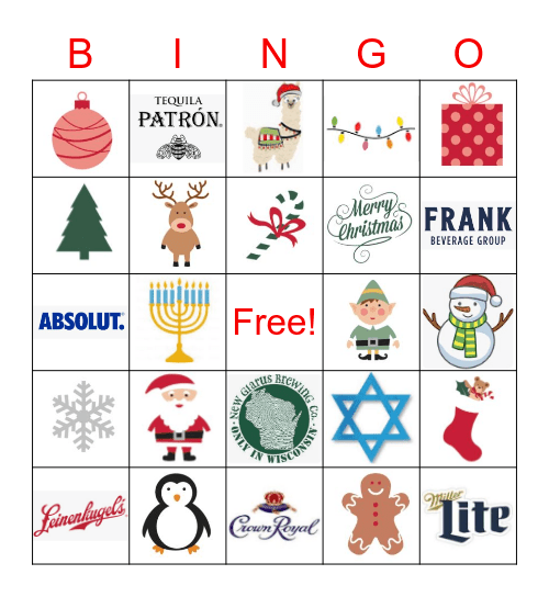 Holiday Bingo Card