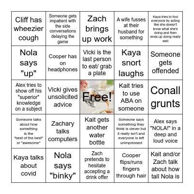 Thanksgiving Bingo Card