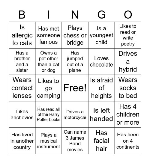 Courtyards at Camden-2022 Bingo Card