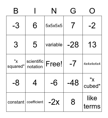 Ms. Huguenin Thanksgiving BINGO Card