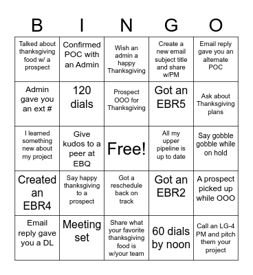 EBQ Thanksgiving Bingo Card