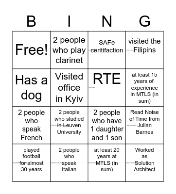 EMT + Bingo Card