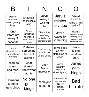 Dhar Mann bingo bingo Card