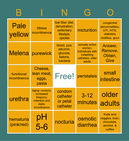BING-gotta-GO Bingo Card