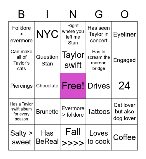 @thatlavendahaze Bingo Card