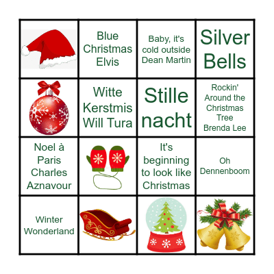 Kerstbingo Card