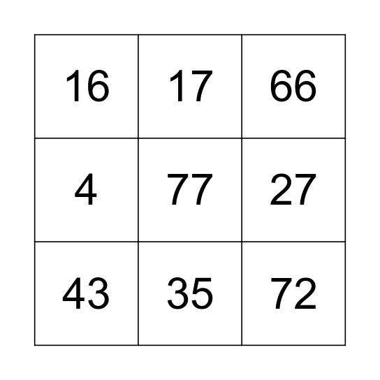 ¡Jugamos al bingo! Bingo Card