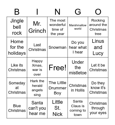 Christmas ALREADY? Bingo Card