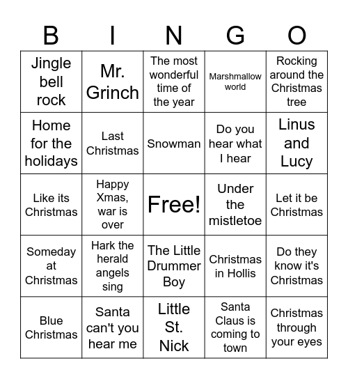 Christmas ALREADY? Bingo Card