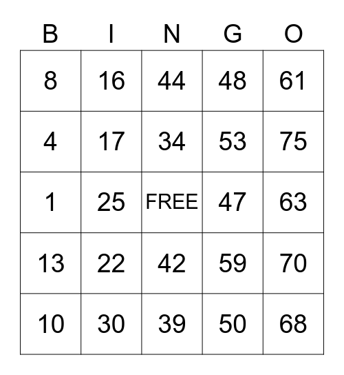 StarBerry Christmas Bingo Trivia Night Bingo Card