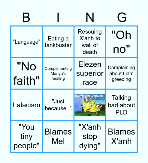 Aem's raidbingo Card