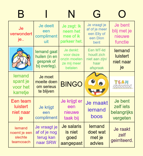 Teamcoach Bingo Card