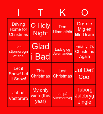 JULEBINGO Card