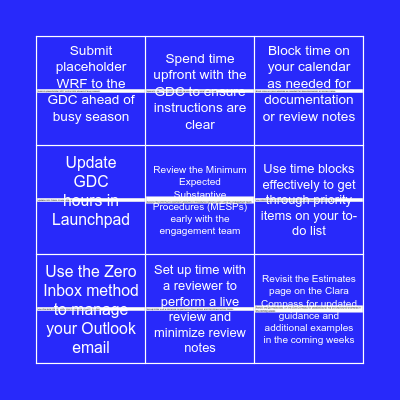 CI Circle Bingo! Bingo Card